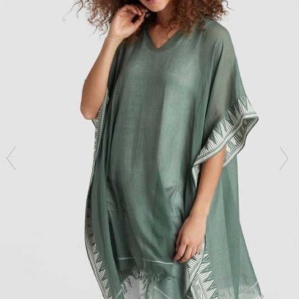 🔥 EILEEN FISHER ONE SIZE ORGANIC COTTON PONCHO